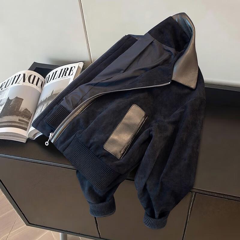 Women's Retro Patchwork Lapel Biker Jacket