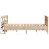 Solid Wood Bed without Mattress 120 x 190 cm Pine Wood