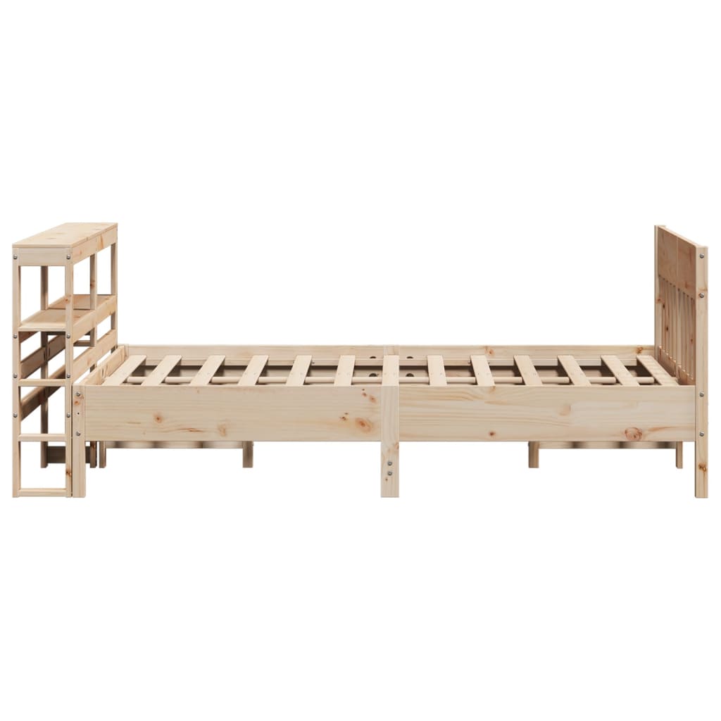 Solid Wood Bed without Mattress 120 x 190 cm Pine Wood