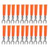 20Pcs 6mm UCelsiusY Type Electrical Crimp Terminals Insulated Fork Spade Wire Connectors for Industrial Electronic Equipment