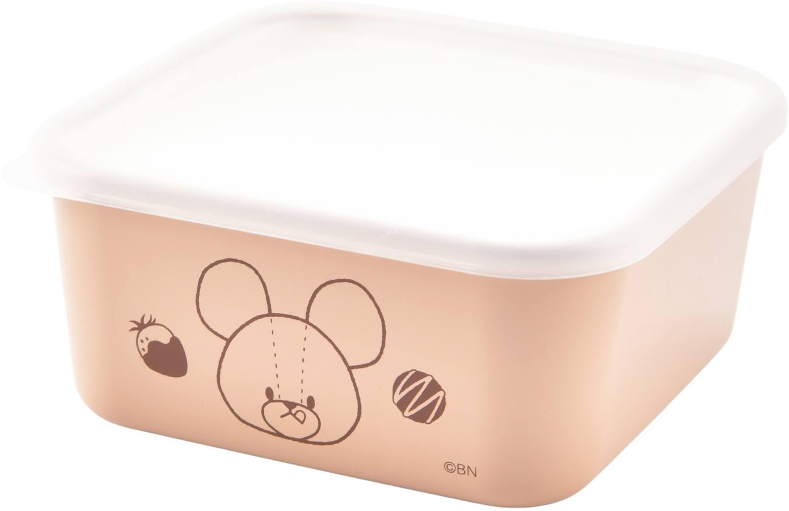 Yakusel Хранение Хранение Школьной Площади Сделано в Шоколадном Контейнере, Контейнере Медведей, 450 мл, Япония, Jackie s