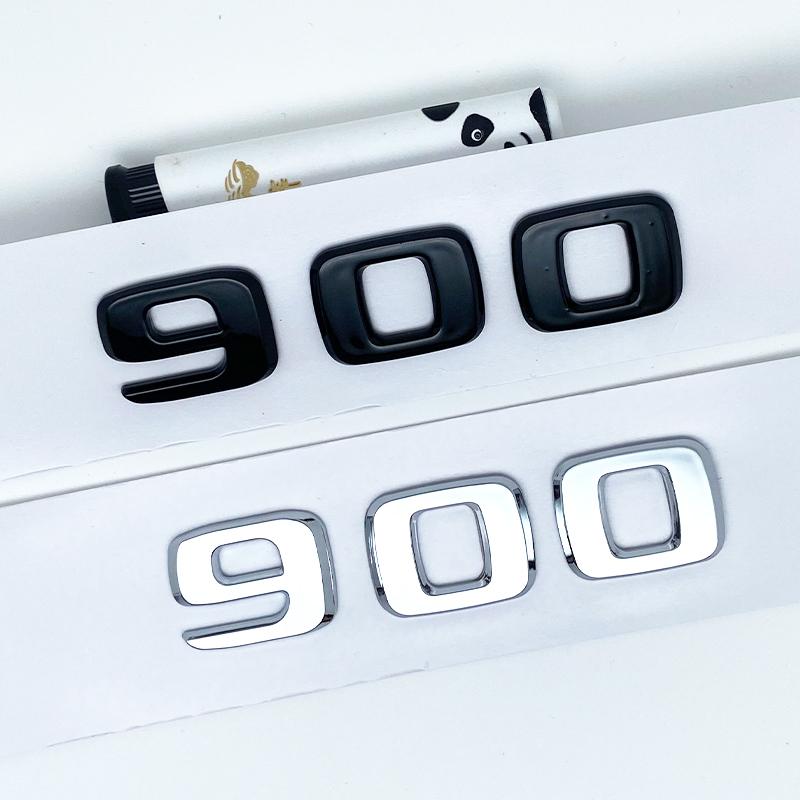 Apply to Mercedes Benz Brabus New G-class Modified Car Logo G700 G800 G900 Displacement Standard Rear Sticker black silver