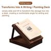 Nostalgic Writers Messenger Wood Box Portable Artist Tool Bag  Art Supplies Storage