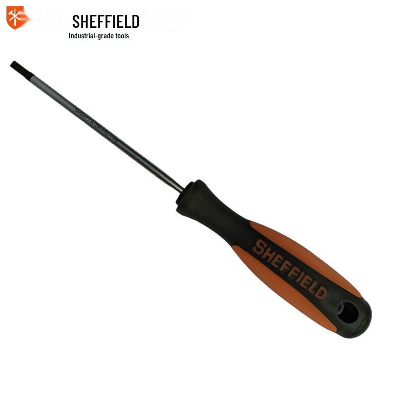 SHEFFIELD Dual-Color Handle Flathead Screwdriver
