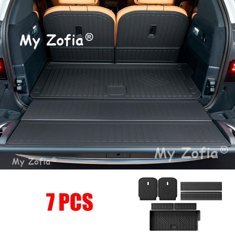 For Zeekr 9X 2025 2026 Car Floor Mat Trunk Mats TPE Floor Mats & Cargo Liner All Weather Trunk Mats Floor Liner Accessories