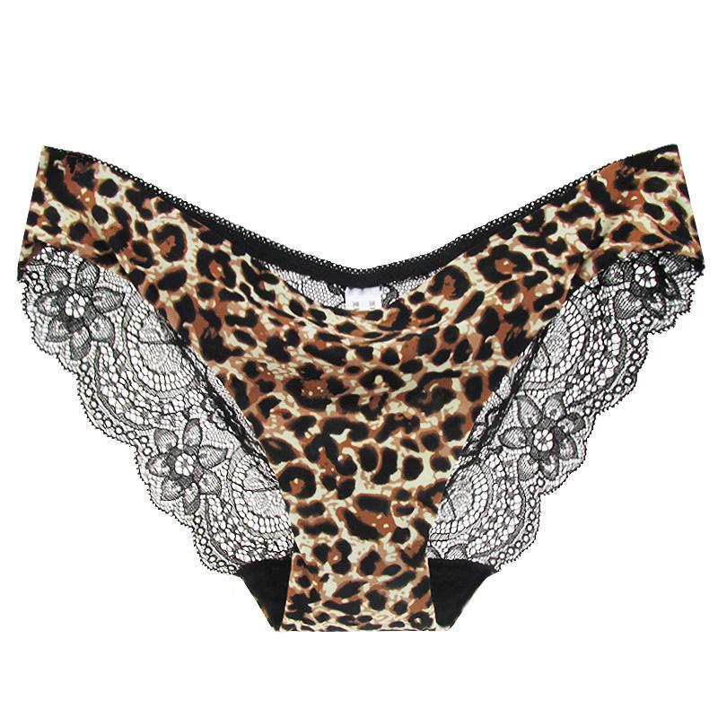 Damen Sexy Spitzenhöschen Nahtlose Slips Unterwäsche Atmungsaktive hohle Dreiecksunterhose
