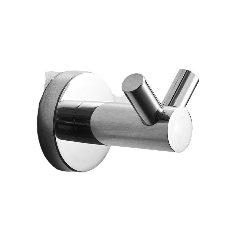 Black 304 Stainless Steel No-Drill Coat & Hat Hook for Bathroom or Entrance