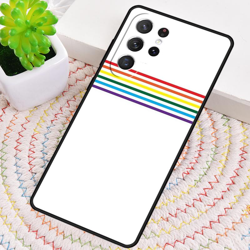 Gay Lesbian LGBT Rainbow Pride ART Silicone Phone Case For Samsung Galaxy note 10 pro S26 S24 S23 S22 S21 Plus S25Ultra Cover
