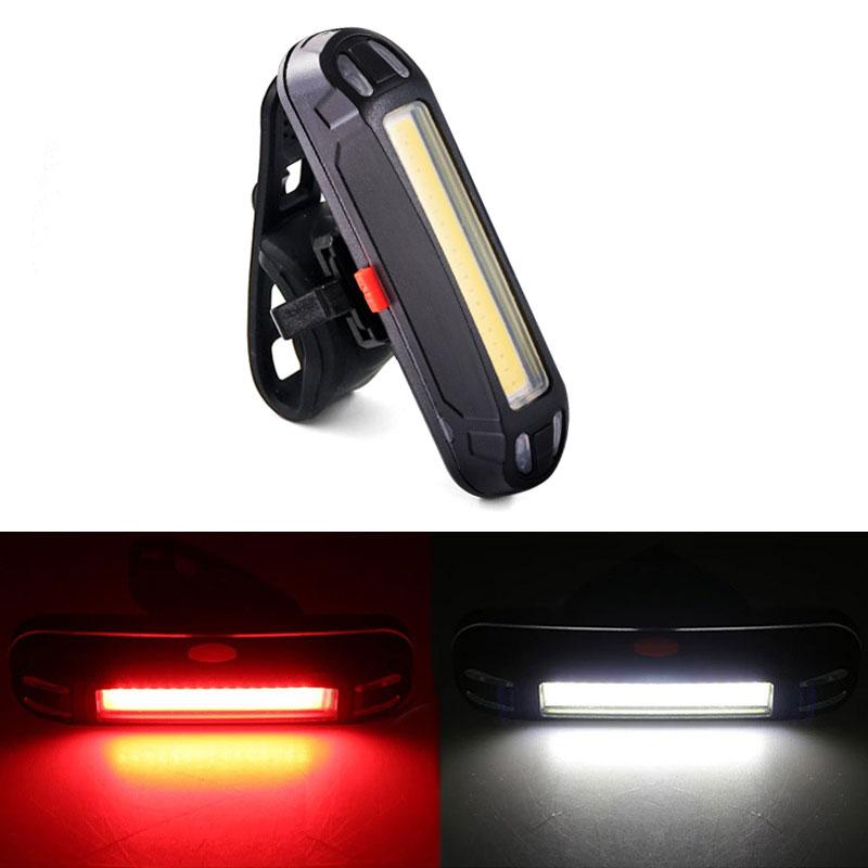 USB Rechargeable LED Bicycle Light Bike Back Tail Rear Light MTB Safety Warning Cycling Lanterna Bicycle Accessories Bike Lamp 7