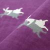 Somenoanbo Tenugui Waltz Authentic Dyed Cotton Tokuoka Made In Japan 35cm X 100cm "Rabbit Purple" 100%