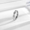Japanese and Korean Three White Shell Titanium Steel Rings Women's Ins Style High-end Couple Ring Jewelry