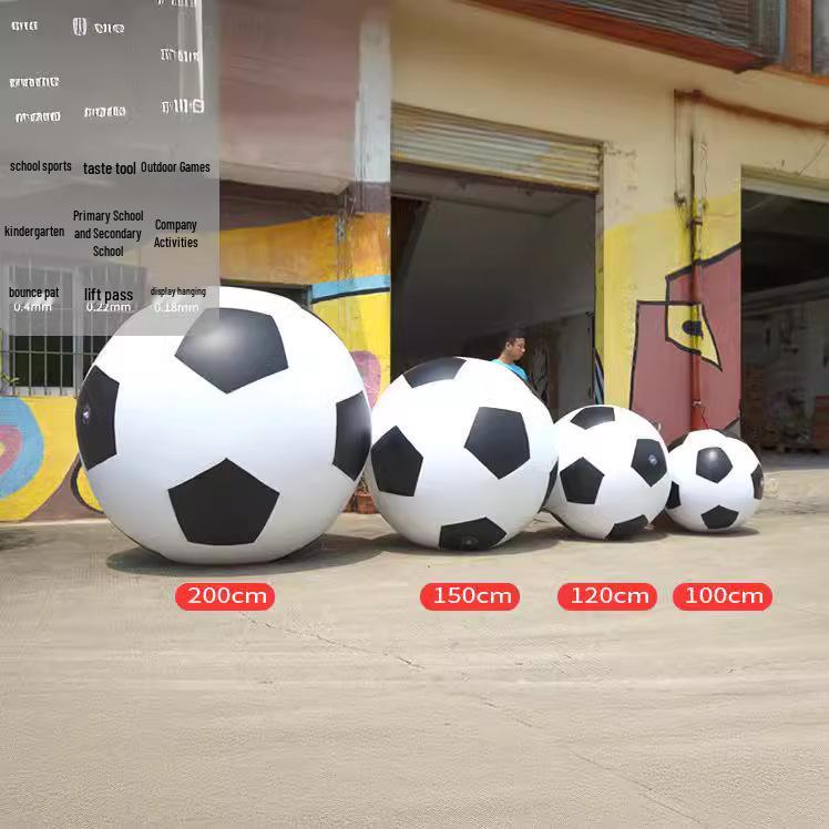 PVC Inflatable Colorful Lawn Football - Interactive Parent-Child Toy for Kindergarten