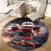 Personalized Charles Leclerc Round Chair Office Rug - Perfect for Mat, Office Chair & More - Ideal Gift for Birthdays and Holidays