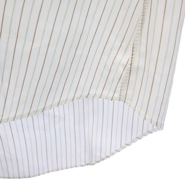 Celine Cămașă cu dungi cu mânecă lungă Alb broderie logo sistem Bărbați Folosit