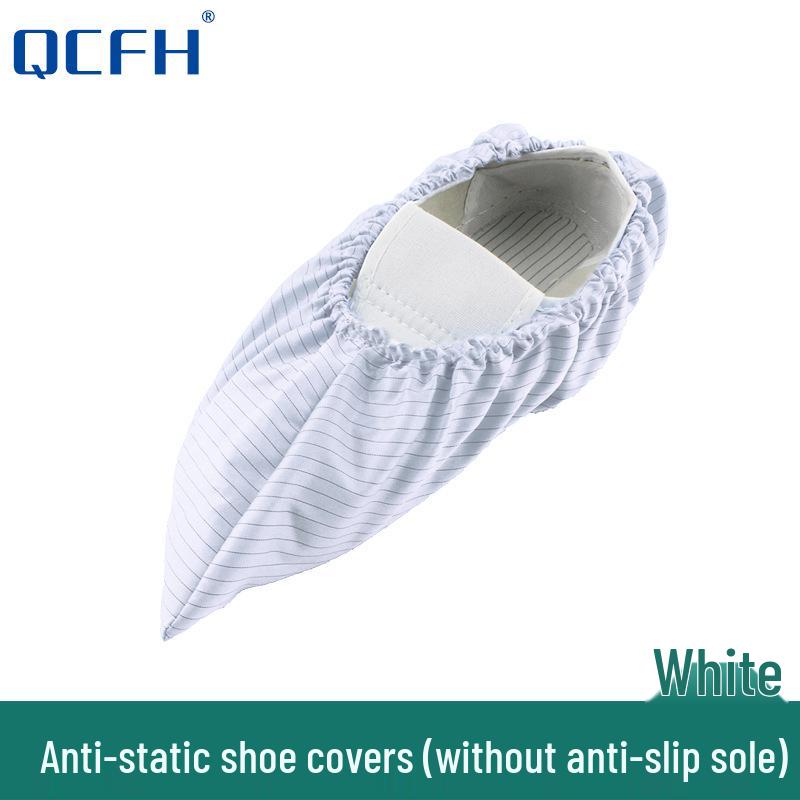 Anti-Static Dust-Free Shoe Covers with Anti-Slip Bottom, Washable Conductive Strips, and Dust-Proof Design