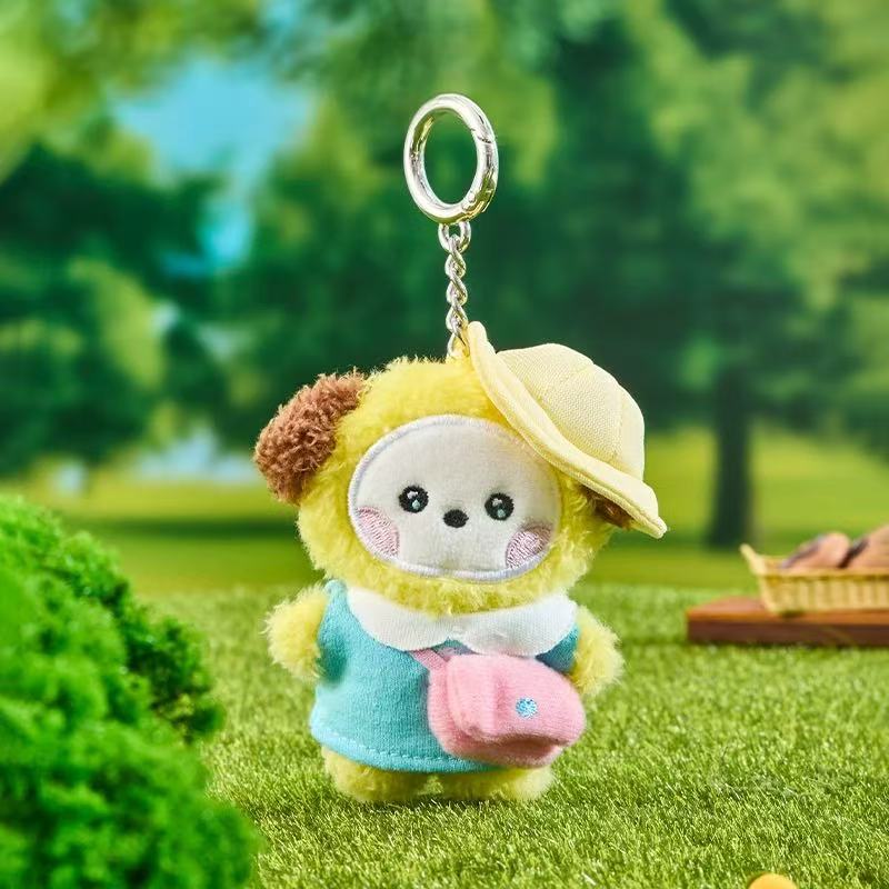 Anime Cartoon Chimmy Cooky Spring Tour Series Plush Toys Fashion New Plush Doll Backpack Keychain Accessories Girl Gifts