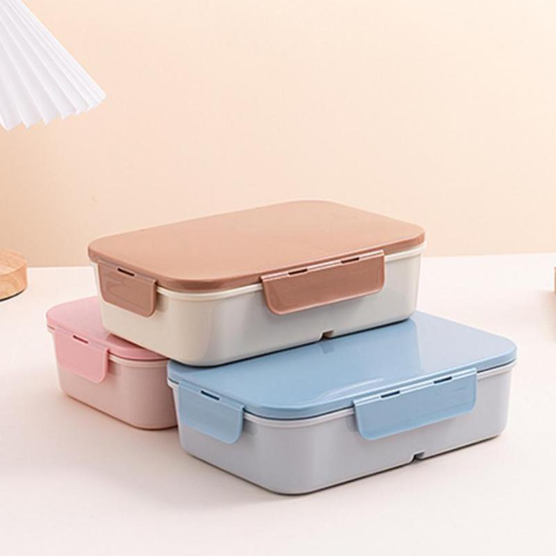 1200Ml Flip-Top Lunch Box,Portable, Leakproof & Waterproof Design For Outdoor Use, Travel, College, And Office Workers