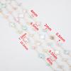 1Meter Stainless Steel Natural Shell Chains Colorful Heart Round Beaded Chains for DIY Necklace Bracelet Jewelry Making Supplies