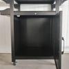 Mobile Kitchen Island with Stainless Steel Top Versatile Utility Storage Trolley