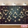 One two-dimensional plane a poker card background banner background decoration family outdoor party decoration