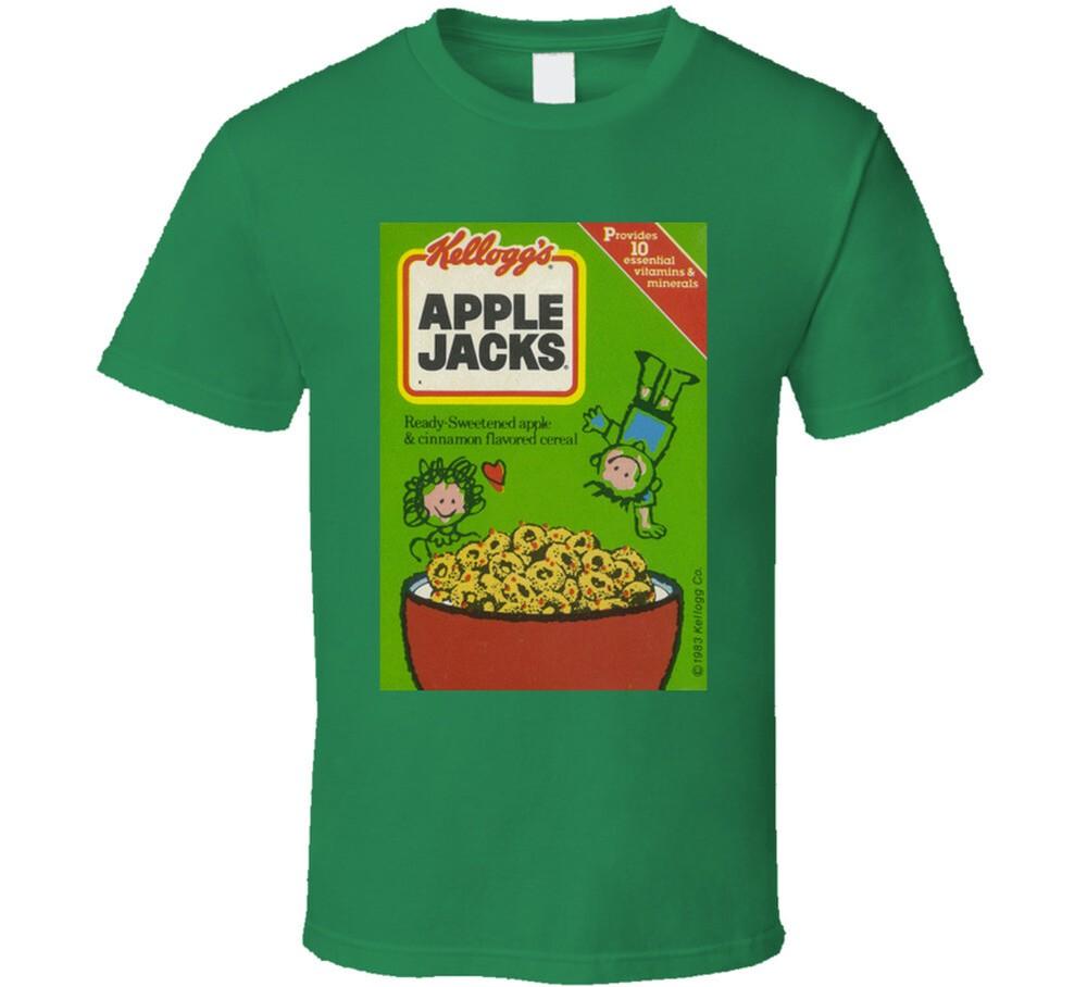 Apple Jacks Box Greatest Cereal Of All Time Breakfast Fan Foodie T Shirt