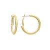 Earrings - LUXENTER - Sadro - 18k Yellow Gold - Diamond. 30 Mm - Zirconium