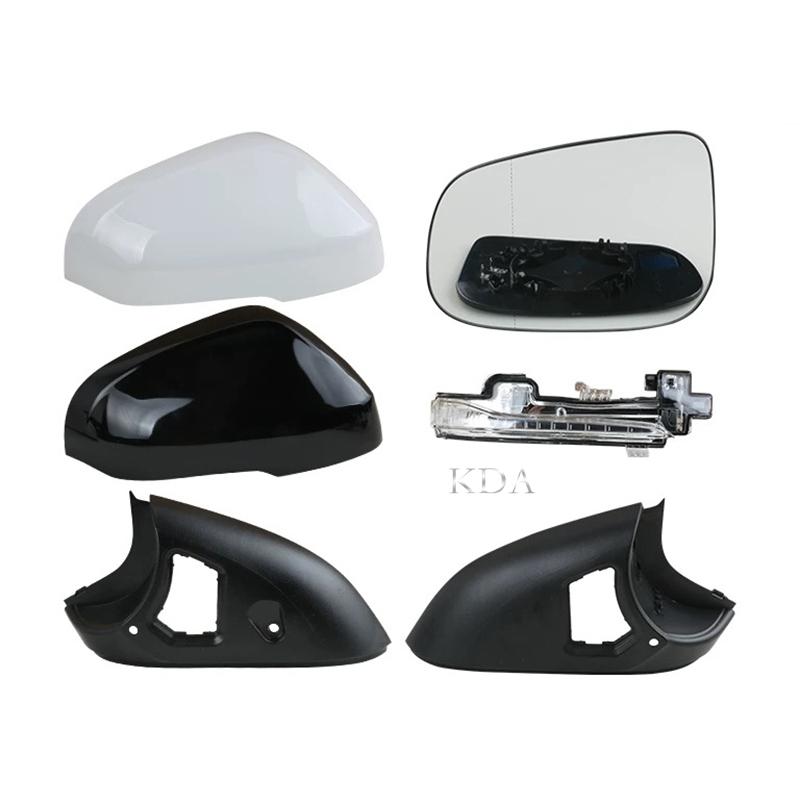 Car Rear Heated Mirror Glass Cover Frame Turn Signal Light Bottom for Volvo S60 V60 2011-2018 S80 2012-2016 V40 2013- V70
