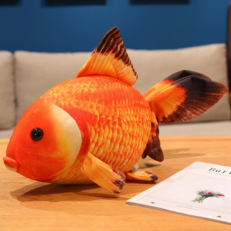 Cartoon Simulation Goldfish Doll Plush Toy Small Fish Doll Home Pillow Cushion Girl Soothing Doll