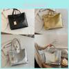 Trendy Medium Sized Solid Color Tote Handbag Comfortable Everyday Use For Women 2024