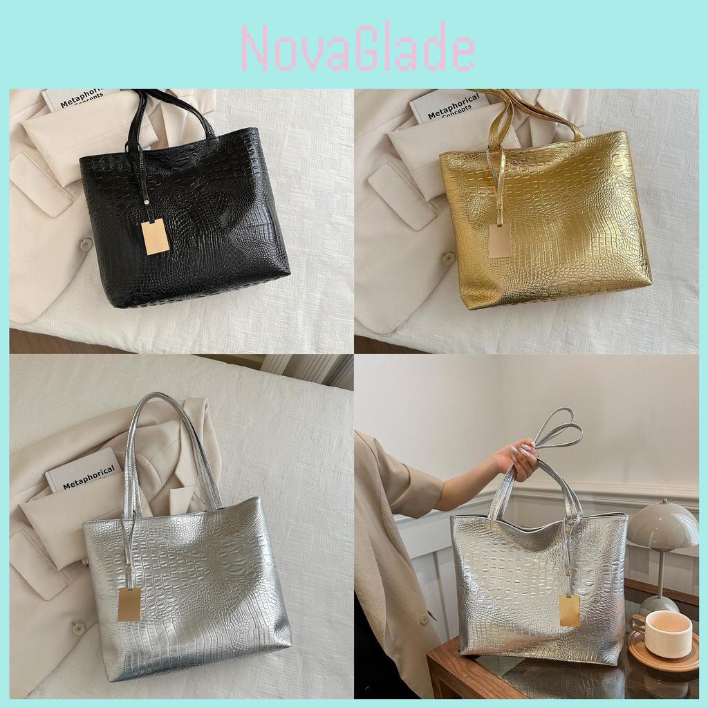Trendy Medium Sized Solid Color Tote Handbag Comfortable Everyday Use For Women 2024