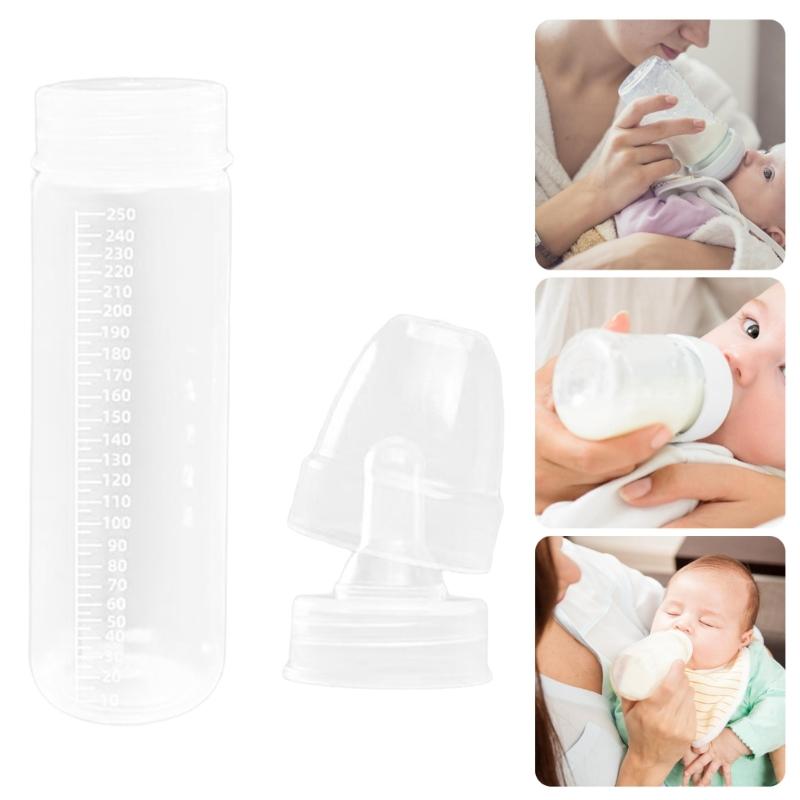 Bärbar Bröstmjölksförvaringsflaska Baby Mjölk- och Vattenflaska för Spädbarn och Växande Baby Självständighetsförpackning