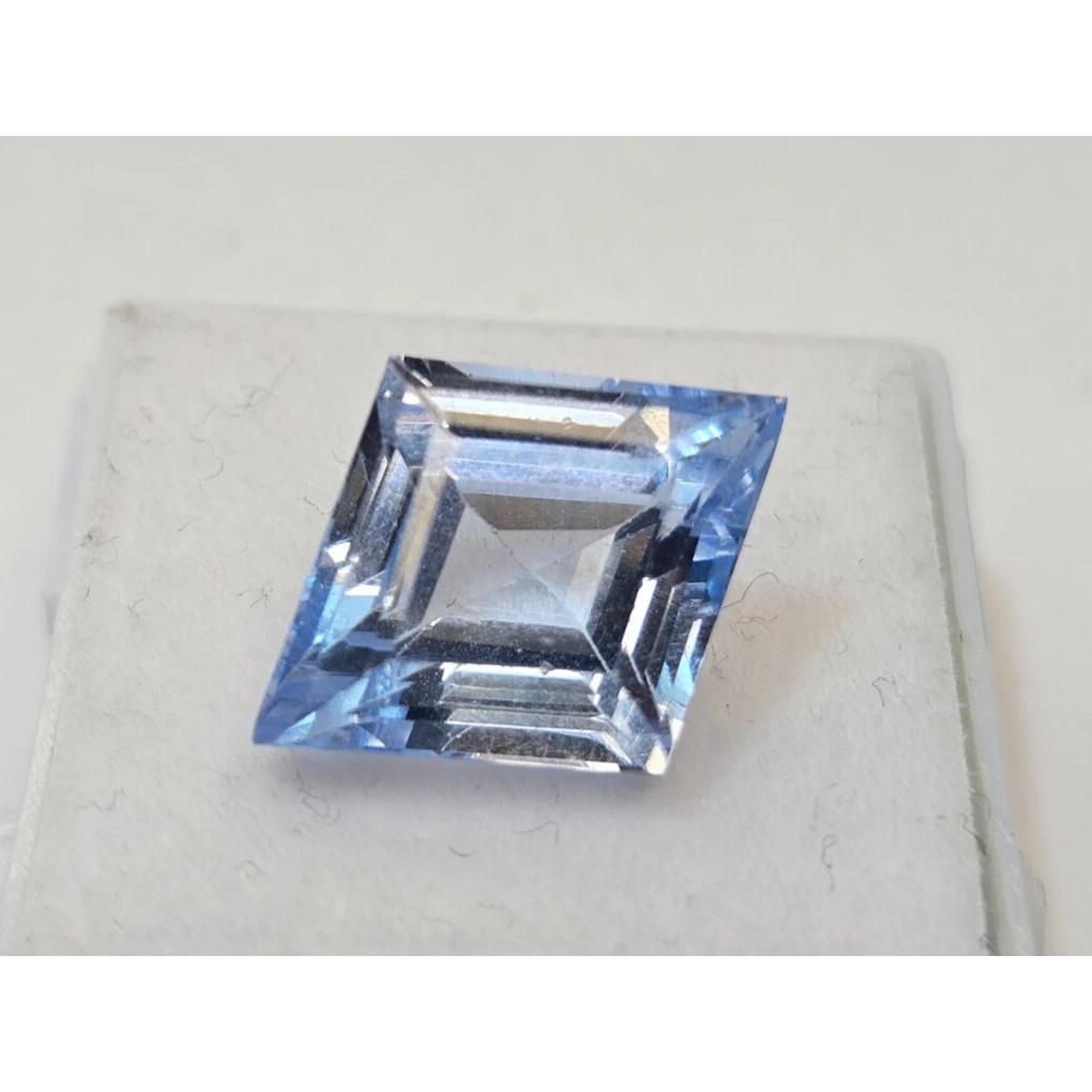 Light Blue Sapphire Natural 8+ Ct Fancy Cut Fabulous Certified Loose Gemstone