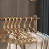 Clothes Hangers Metal 5 Pack Smooth Surface Shirt Dress Hanger Gold Aluminum Suit Hangers Durable Heavy Duty Coat Hangers