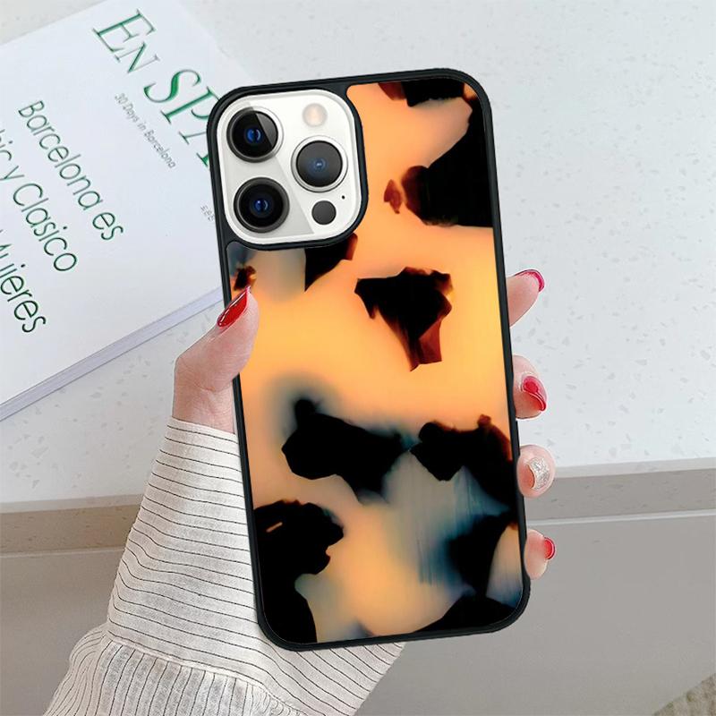 Tortoise Pattern Tortoiseshell Phone Case cover For IPhone 18 17 Air 15 16 16e 14 13 12 11 Pro Max Coque For Apple PLUS fundas