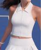 Women's Quick-Dry Sleeveless Polo Tennis Vest - Comfortable Athletic Top for Golf & Fitness