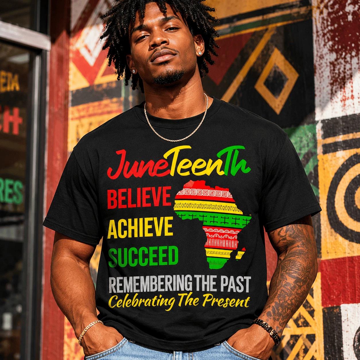 Juneteenth Is My Independence Day 1865 Freedom Afro Men s T-Shirt M