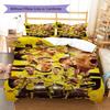 Borussia Dortmund Team Collage Druck 3-teiliges Bettwäsche-Set Fußball Sport Bettwäsche Schlafzimmer Heimdekoration Ohne Kissenkern Bettdecke