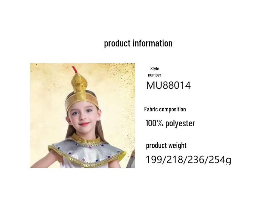 Egyptian Queen Cosplay Costume for Girls