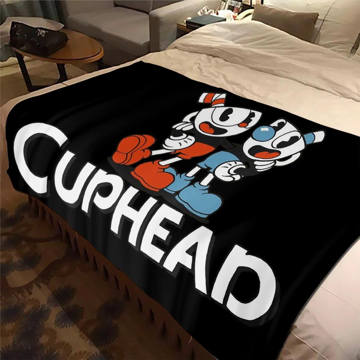 

CCuphead Pop Print Trend Throw Blanket Fashion Flannel Cozy Sofa Blanket Super Soft Mattress Cover 100x150cm