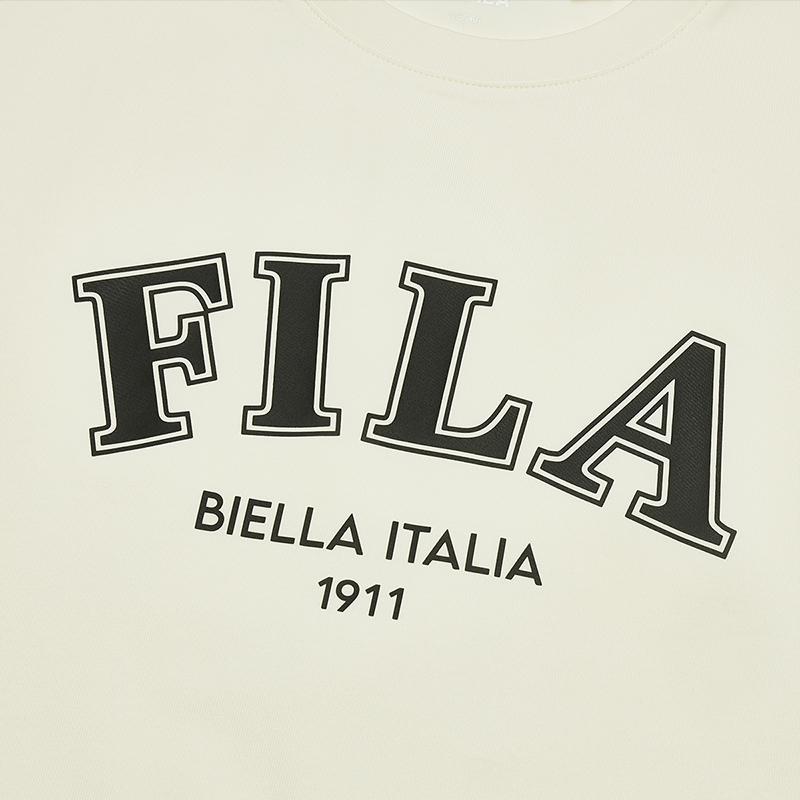 New FILA T Shirt Men's Cheese White F51U429104FIV