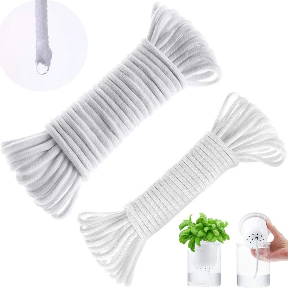 Drip Irrigation Hydroponic Self Wick 4/5/6/8mm Watering Wick Cord Absorbent Cotton Rope  for Plants