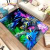 3D Seabed Underwater World Dolphin Turtle Area Rug,Carpet Rug for Living Room Bedroom Sofa Doormat,kids Play Non-slip Floor Mat