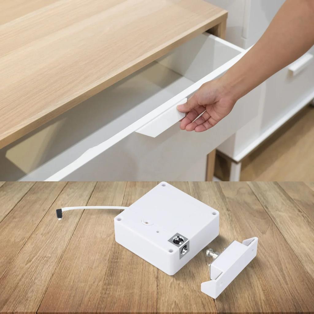 Cabinet Security Lock Invisible Electronic Lock Home Security Advanced Unlocking Method Easy Integration For Furniture