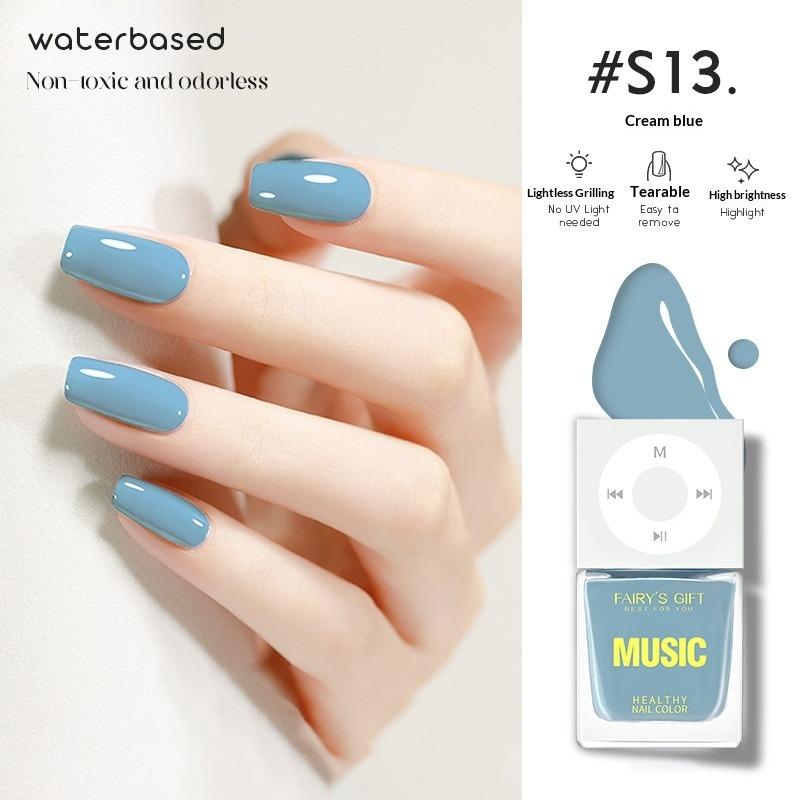 Water-based Nail Polish, No Baking Required, Long-lasting, Quick-drying, Peelable, Odorless, Brightens Hands and Feet.