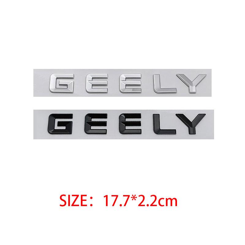 EMGRAND GEELY new letter Label Badge Car stickers for Geely Series Atlas EmgrandGT monjaro coolray modified body rear trunk logo