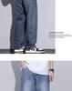 2025 Spring/Autumn Men’s American Retro Wide-Leg Straight Washed Jeans