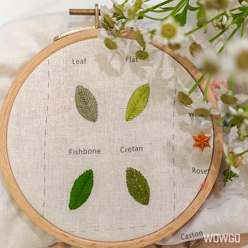 1 Set - French Embroidery Book with 106 Techniques, Sewing Manual, Creative Mini Sewing Book, Embroidery Thread Guide, Portable Travel Mini Sewing Kit