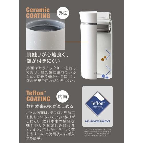 CB JAPAN Water Bottle, Gray, Dishwasher Safe, 350ml, Direct Drinking, Stainless Steel Bottle, Vacuum Insulated, EL Bottle, Mlte