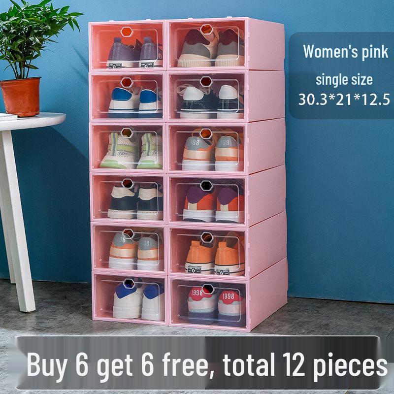 Foldable Transparent Shoe Box - Space-Saving, Dustproof & Moisture-Proof Storage Solution