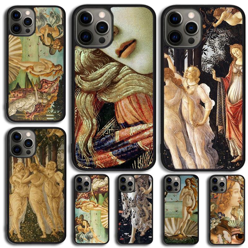 Sandro botticelli Renaissance Phone Case For iPhone 17 Air 14 15 16 13 12 For Apple iPhone 17 Air 11 Pro Max Plus SE2020 Coque